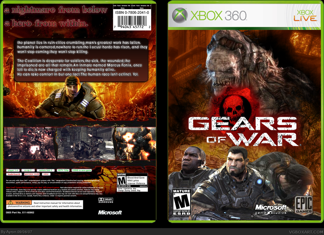 Gears of War box cover