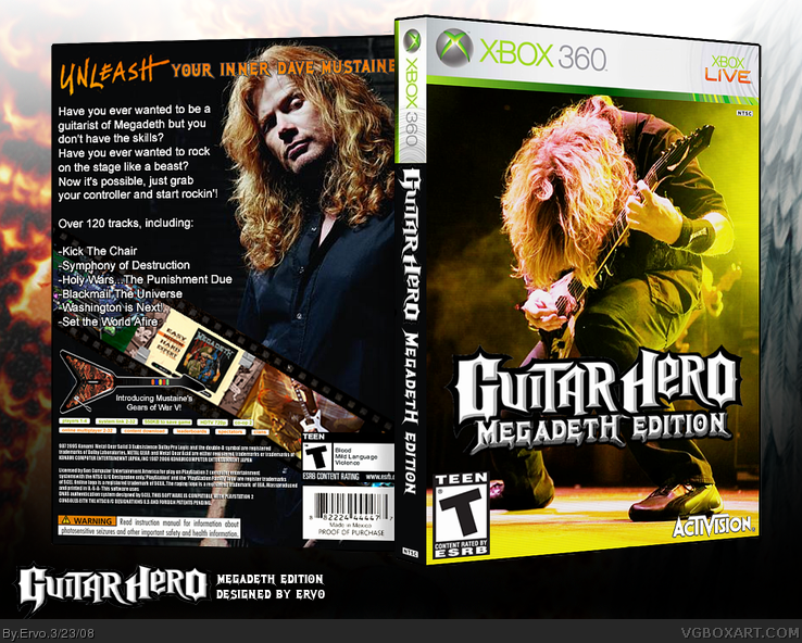 Guitar Hero Megadeth Edition box cover