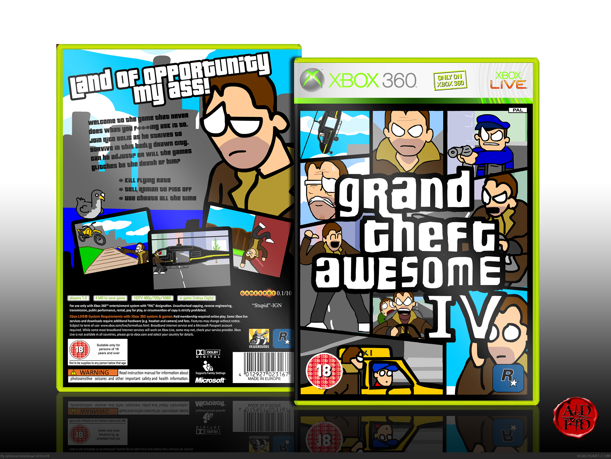 Grand Theft Awesome IV box cover