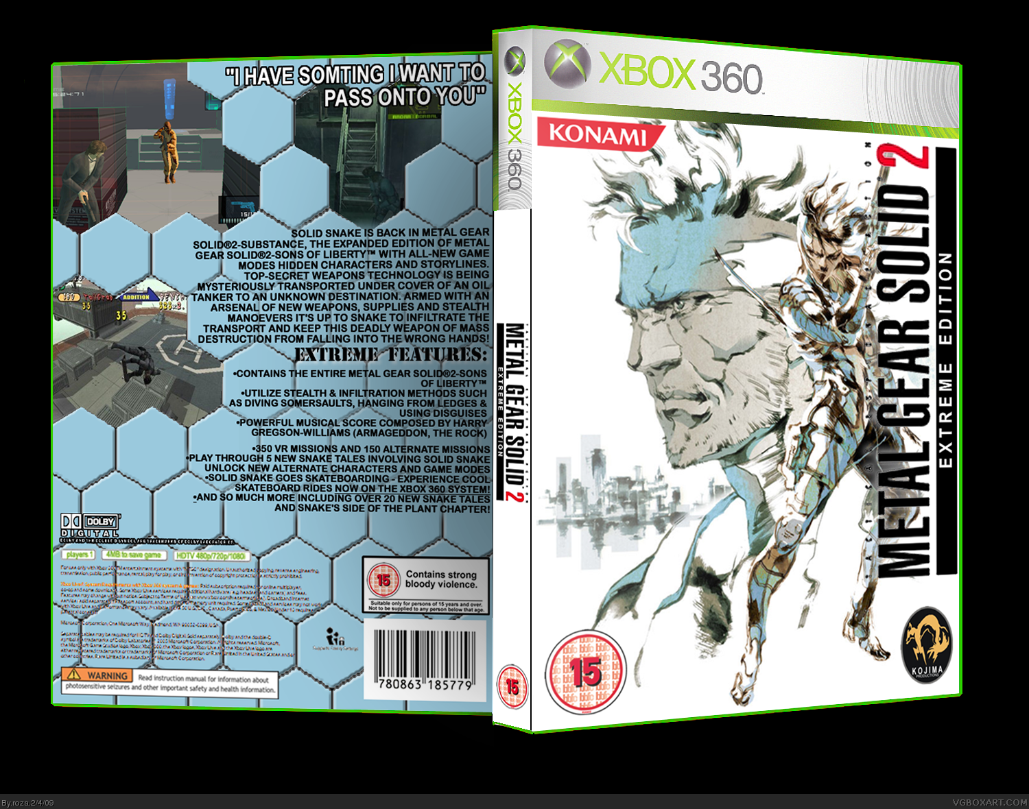 Metal Gear Solid 2: Extreme Edition box cover