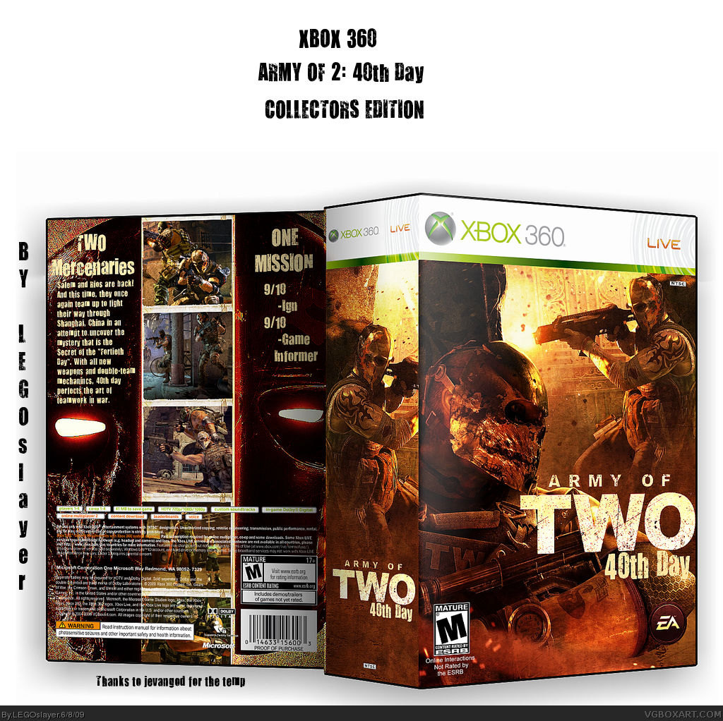 Army of Two: The 40th Day Collectors Edition box cover
