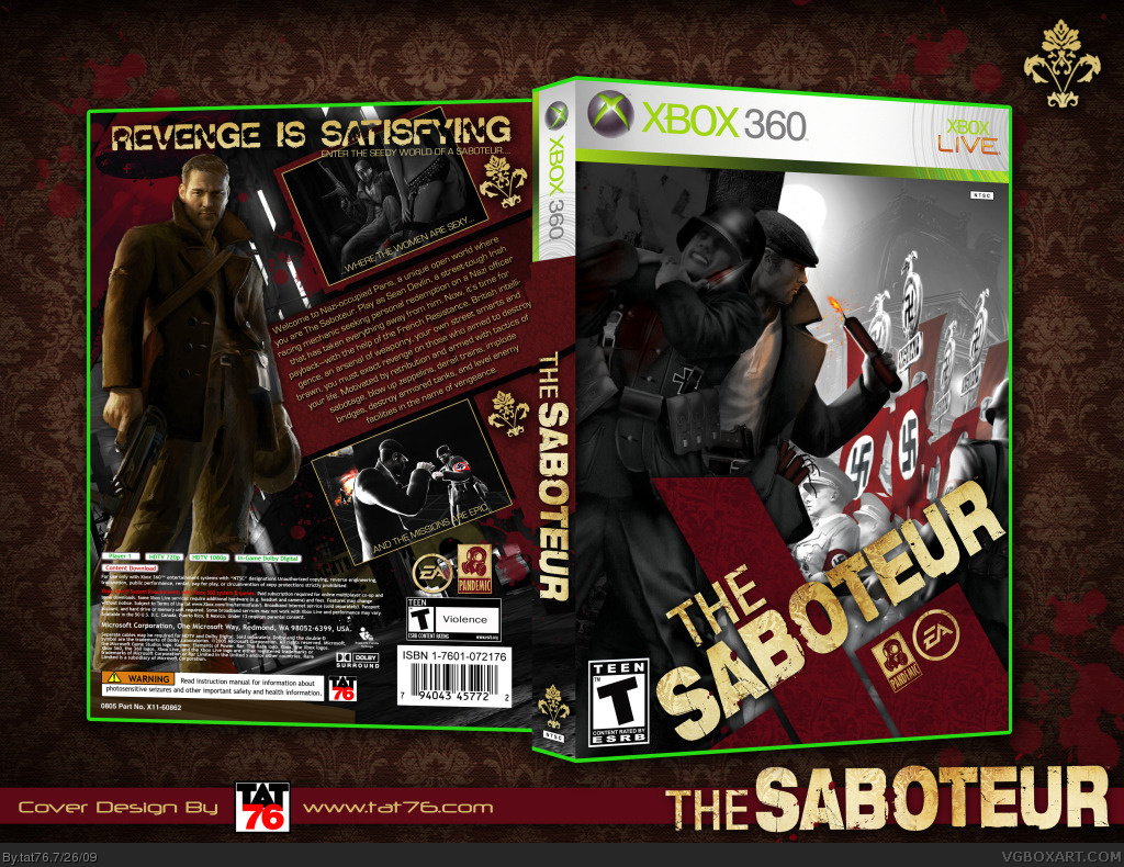 The Saboteur box cover
