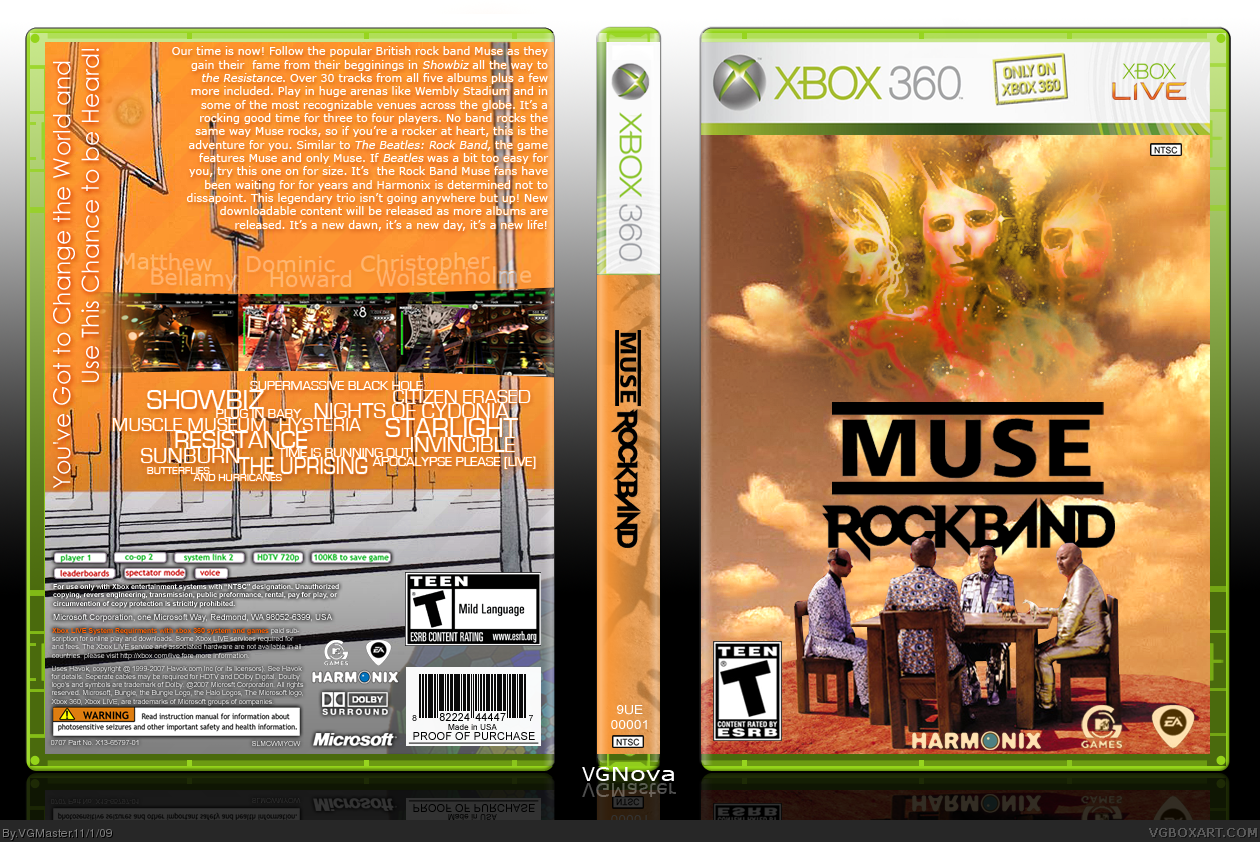 Muse: Rock Band box cover