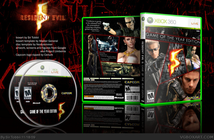 Resident Evil 5: Game of the Year Edition box art cover