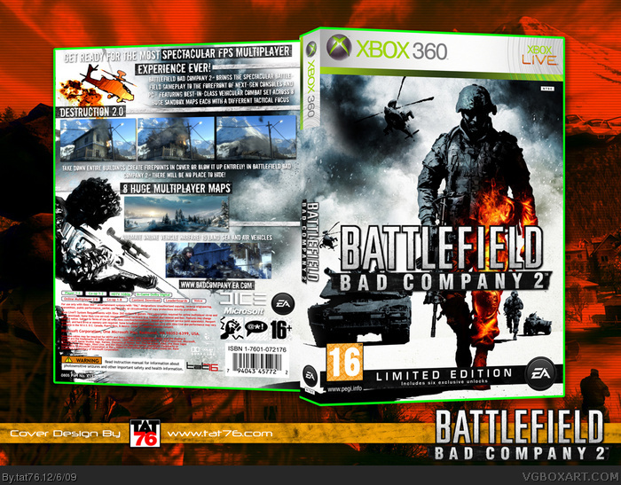 Battlefield: Bad Company 2 box art cover