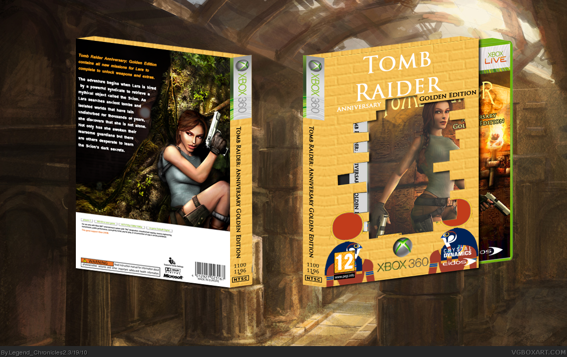 Tomb Raider Anniversary: Golden Edition box cover