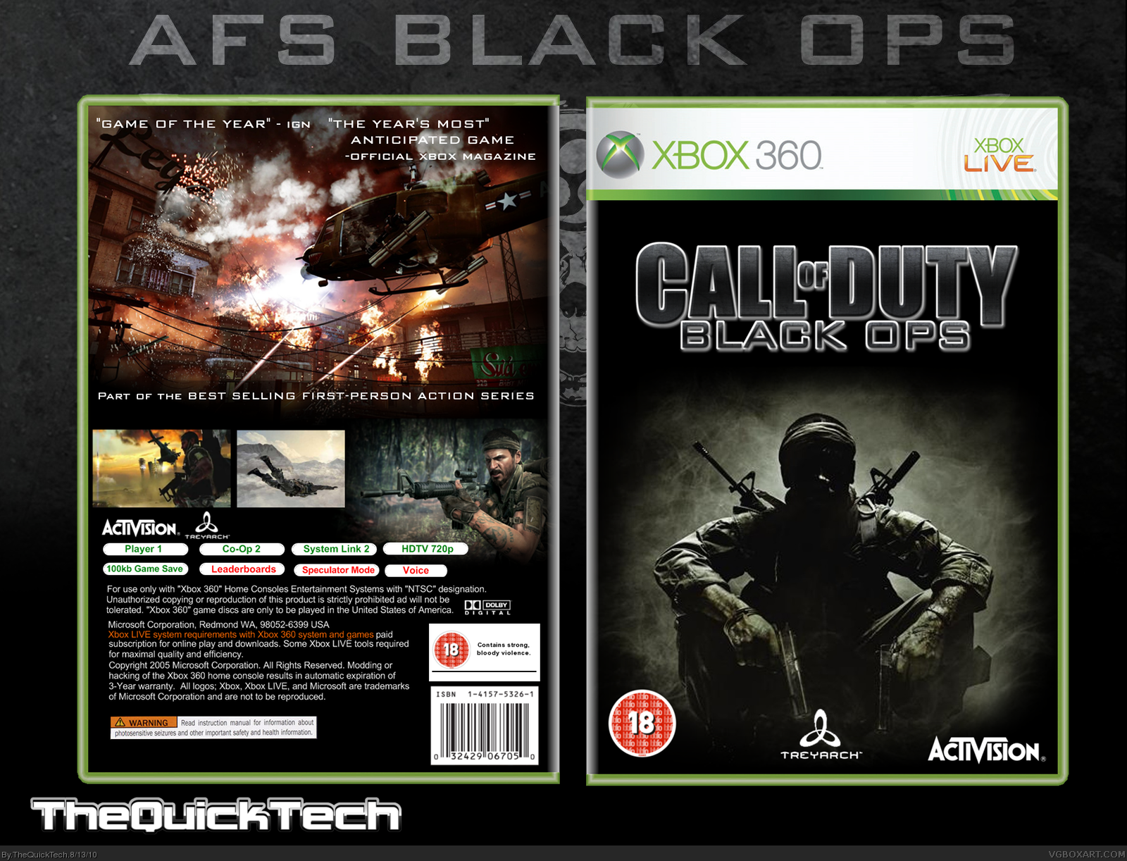 Call of Duty: Black Ops box cover