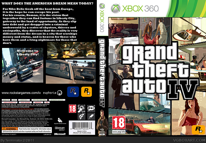 Grand Theft Auto 4 box cover