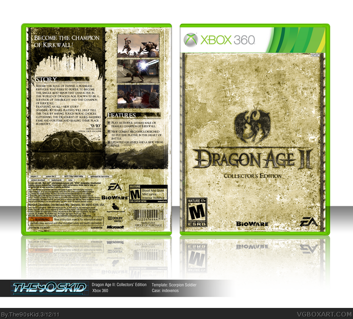 Dragon Age II: Collectors' Edition box art cover