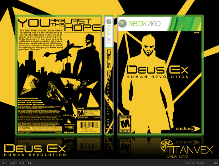 Deus Ex: Human Revolution box art cover