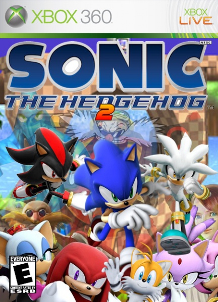 Sonic The Hegehog 2 box cover