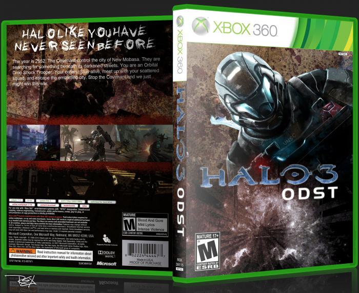 Halo 3 ODST box art cover