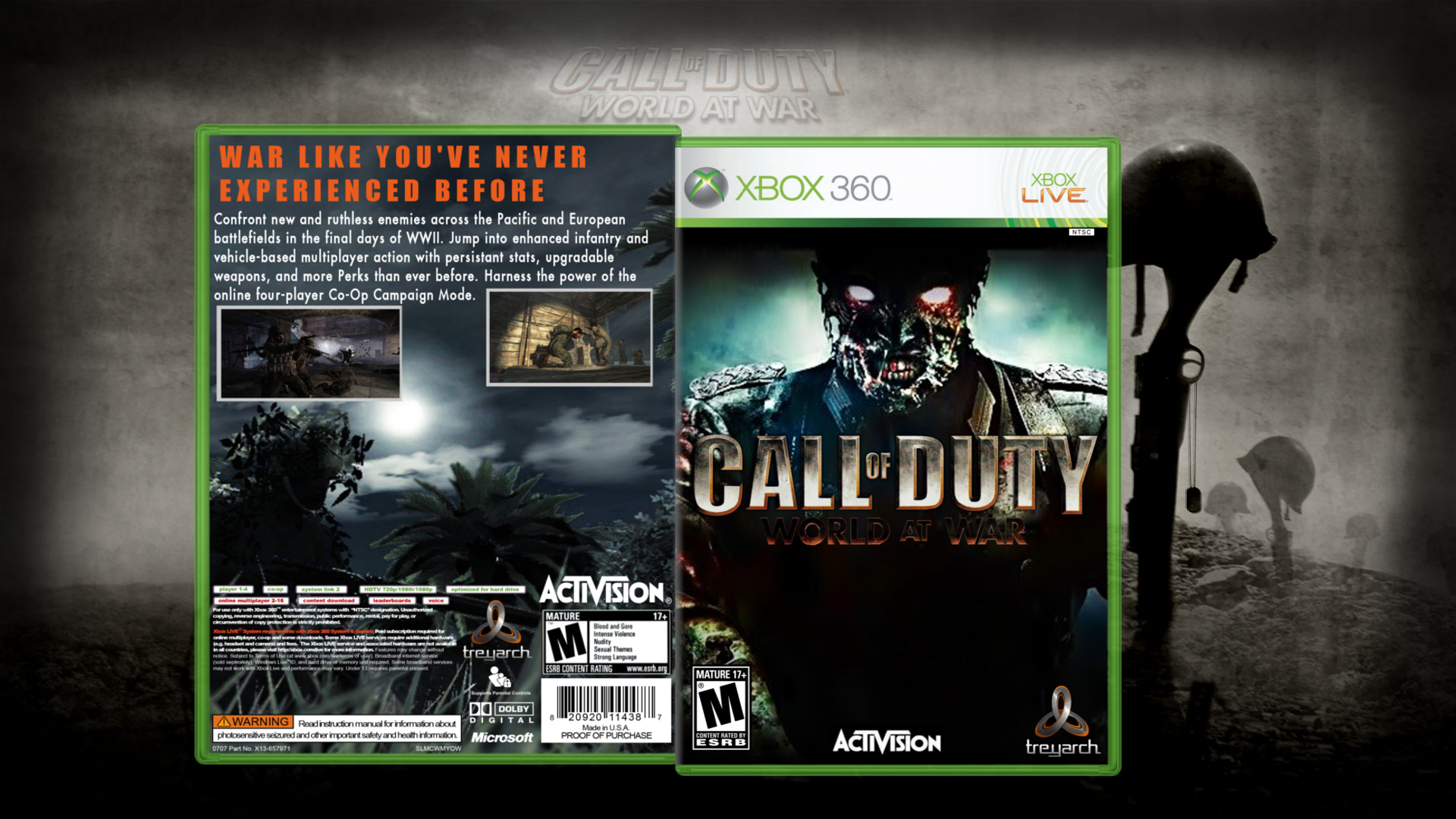 Call Of Duty : World At War box cover