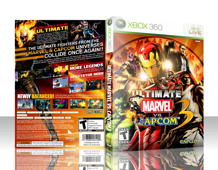 Ultimate Marvel vs. Capcom 3 box art cover