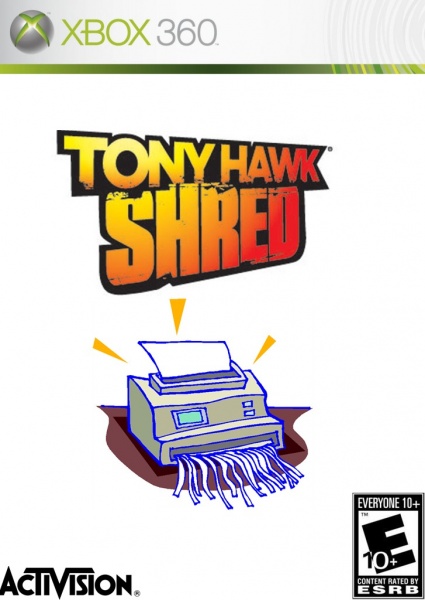 Tony Hawk Shred box art cover