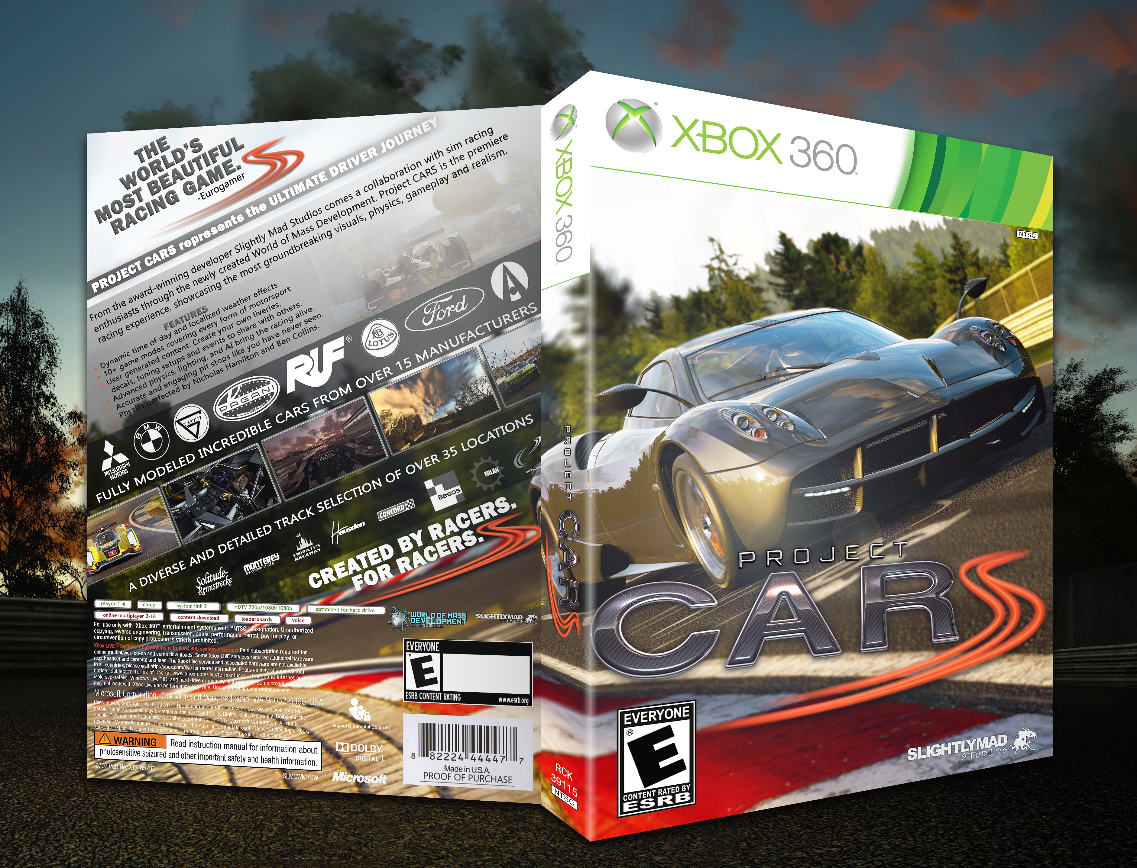 Project CARS box cover