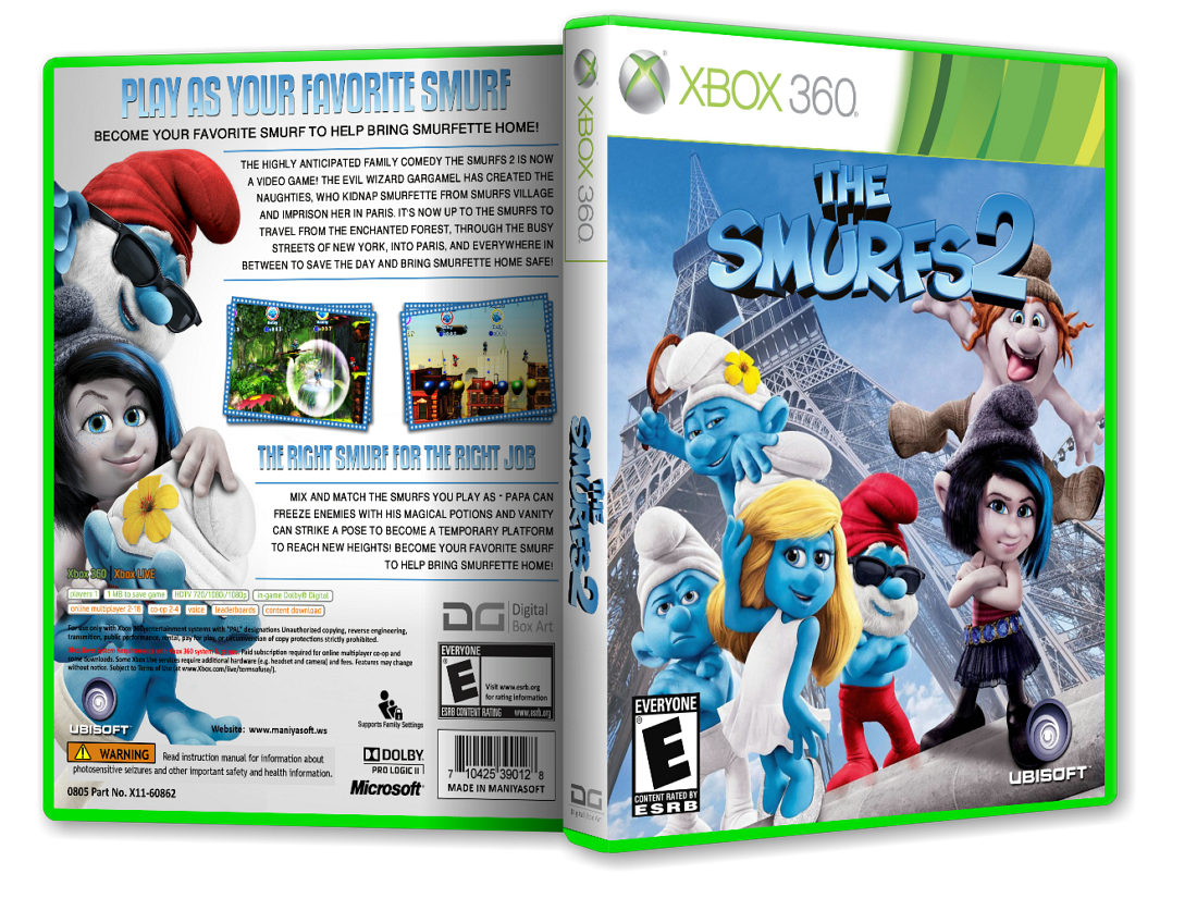 The Smurfs 2 box cover