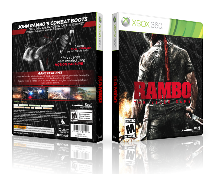Rambo: The Video Game box art cover