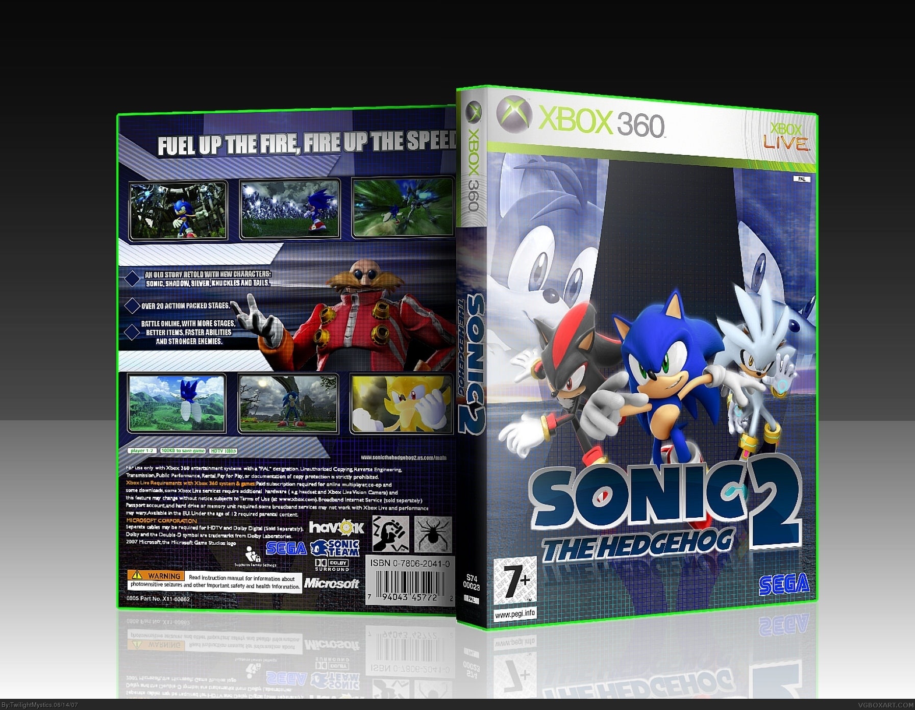Sonic the Hedgehog II box cover