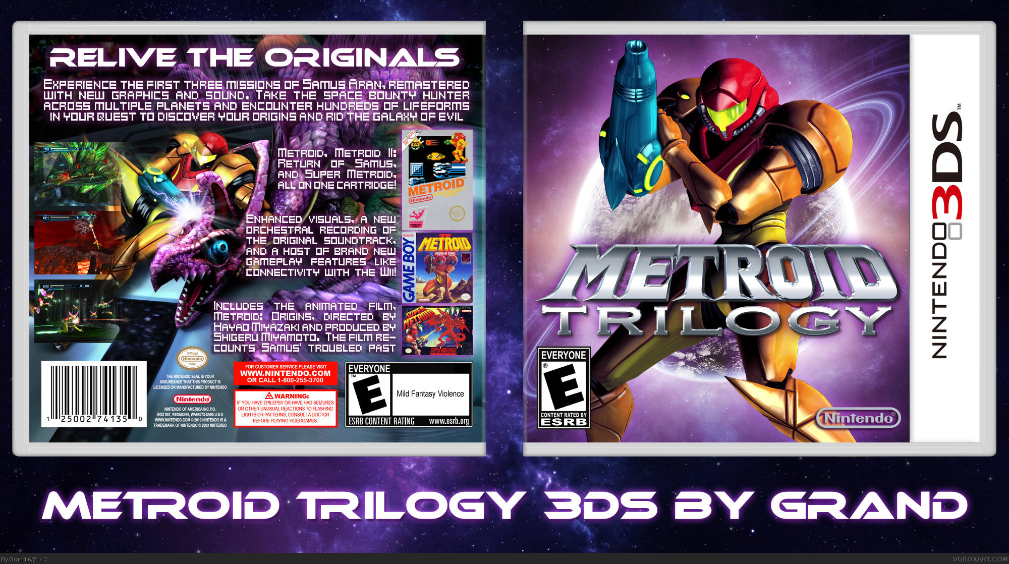 Metroid Trilogy box cover
