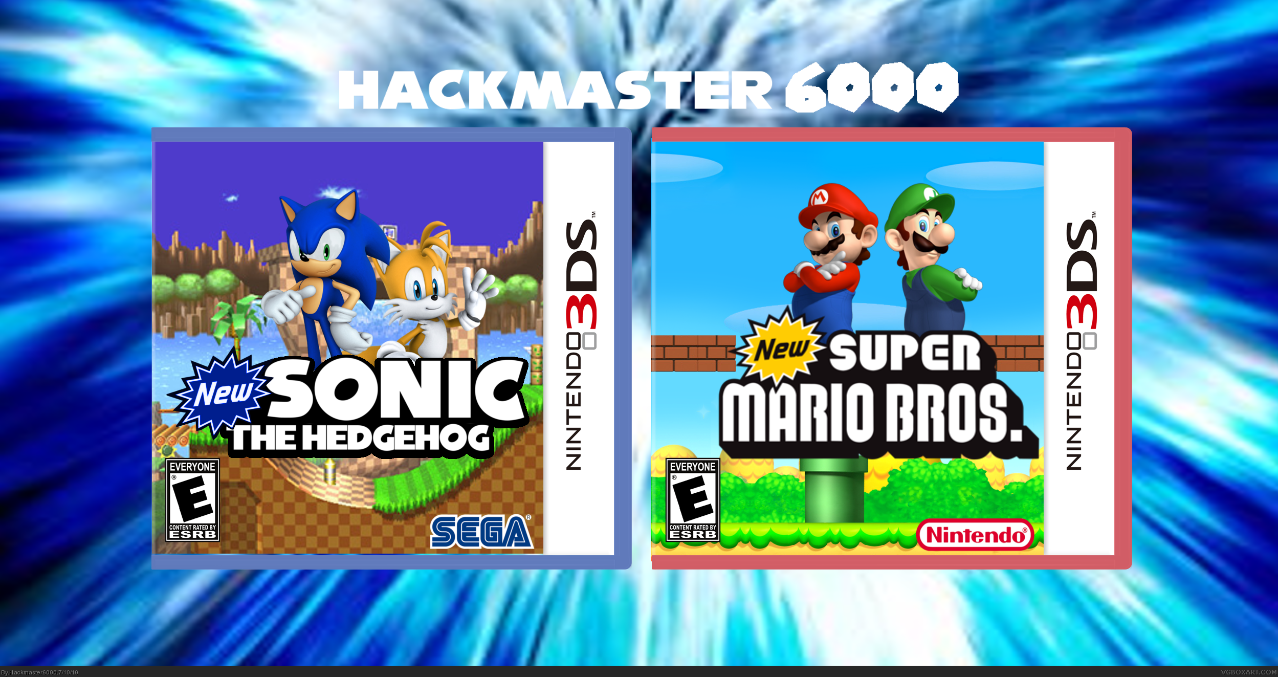 New Mario And Sonic 3D Twin Pack box cover