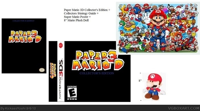 Paper Mario 3D Collector's Editon box art cover
