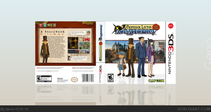 Professor Layton and the Ace Attorney box art cover