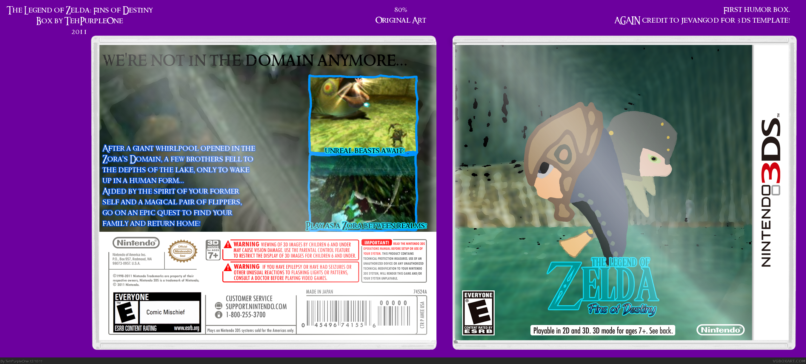 The Legend of Zelda: Fins of Destiny box cover