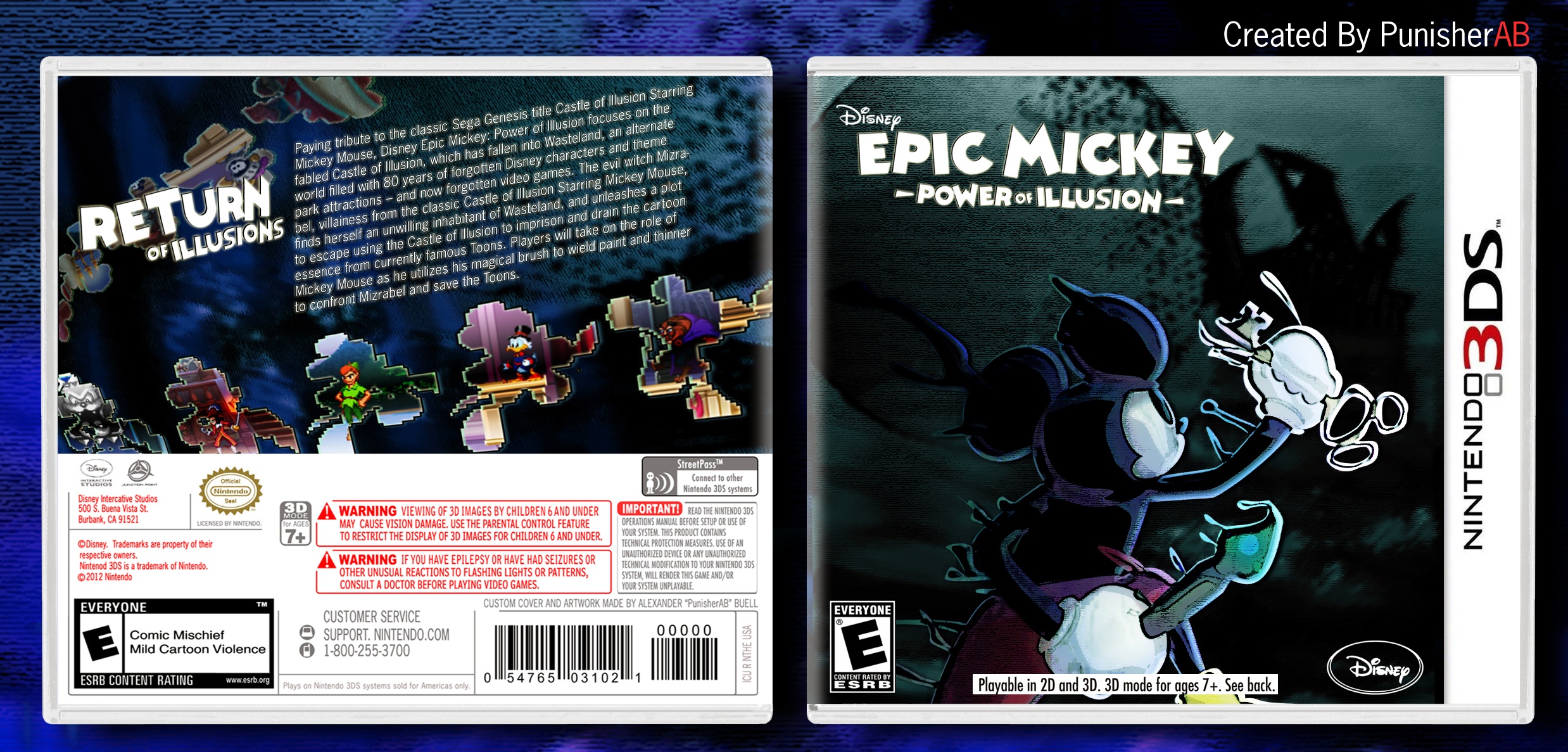 Epic Mickey: Power of Illusion box cover