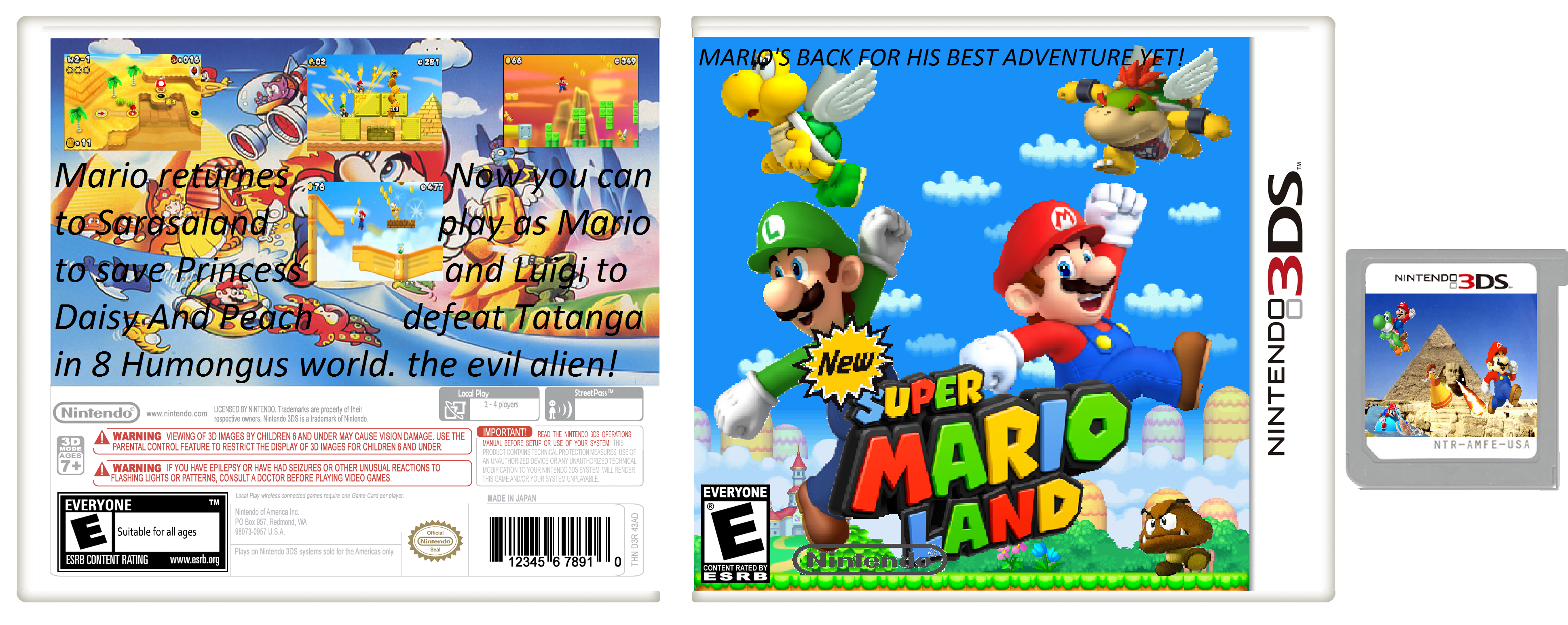 New Super Mario Land. box cover