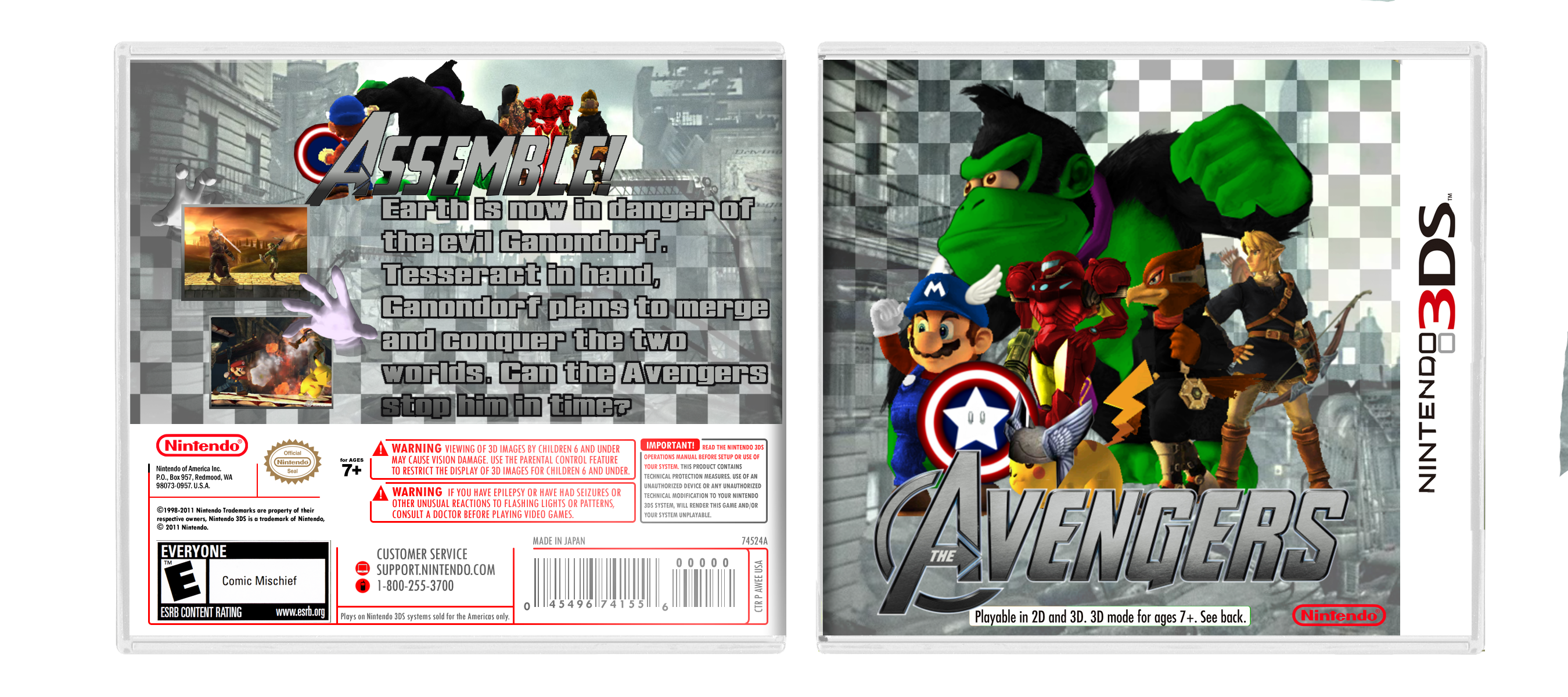 Smash Bros: Avengers box cover