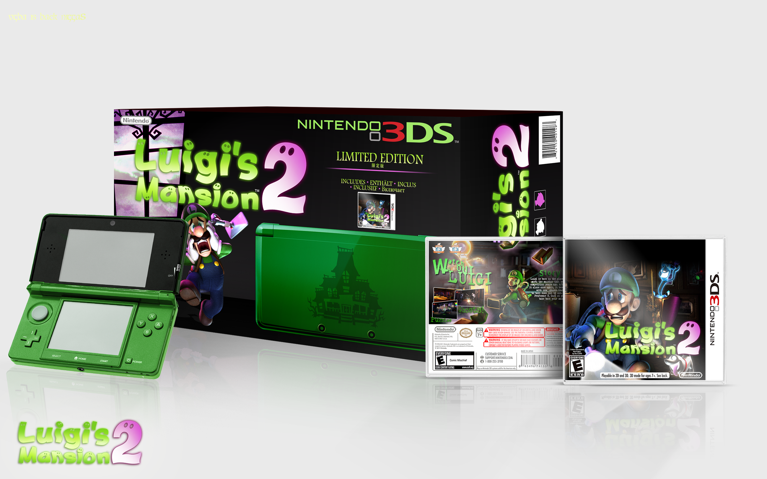 Luigi's Mansion 2 3DS Bundle box cover