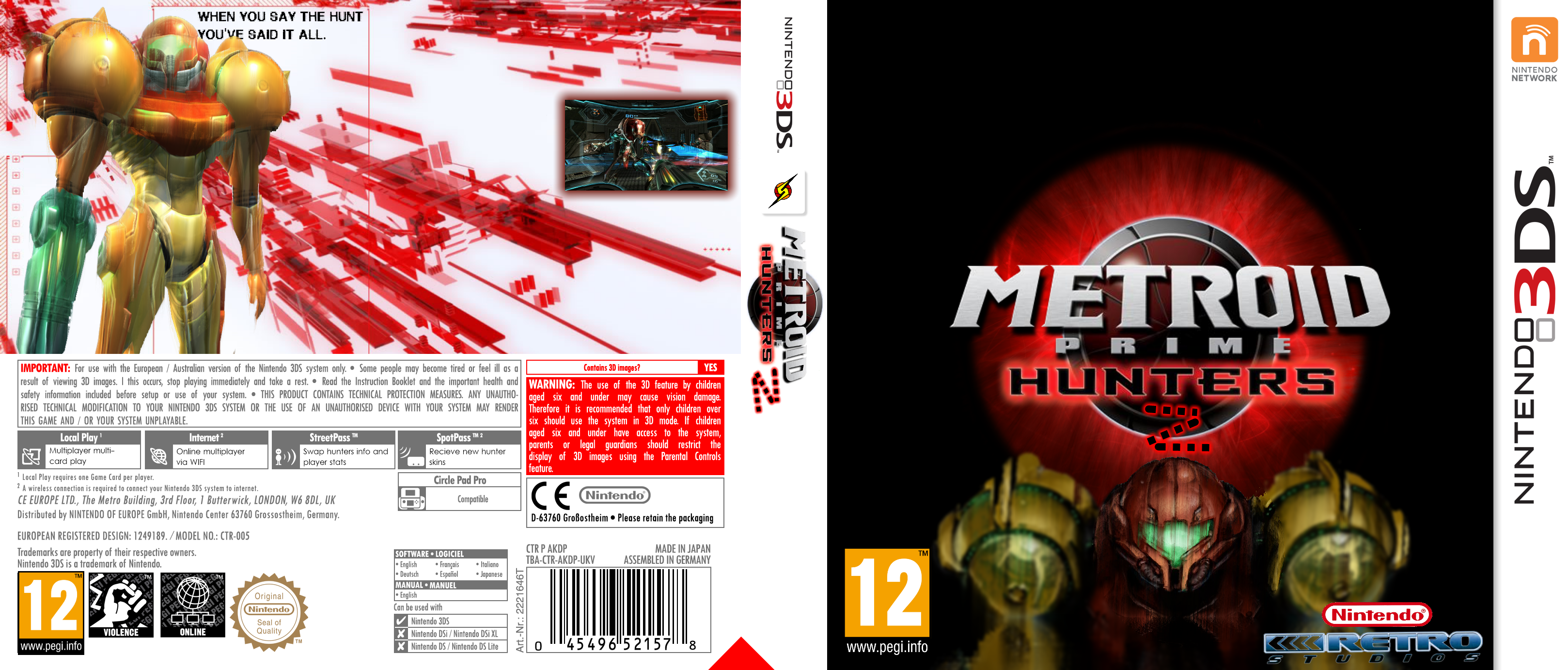 Metroid Prime Hunters 2 box cover