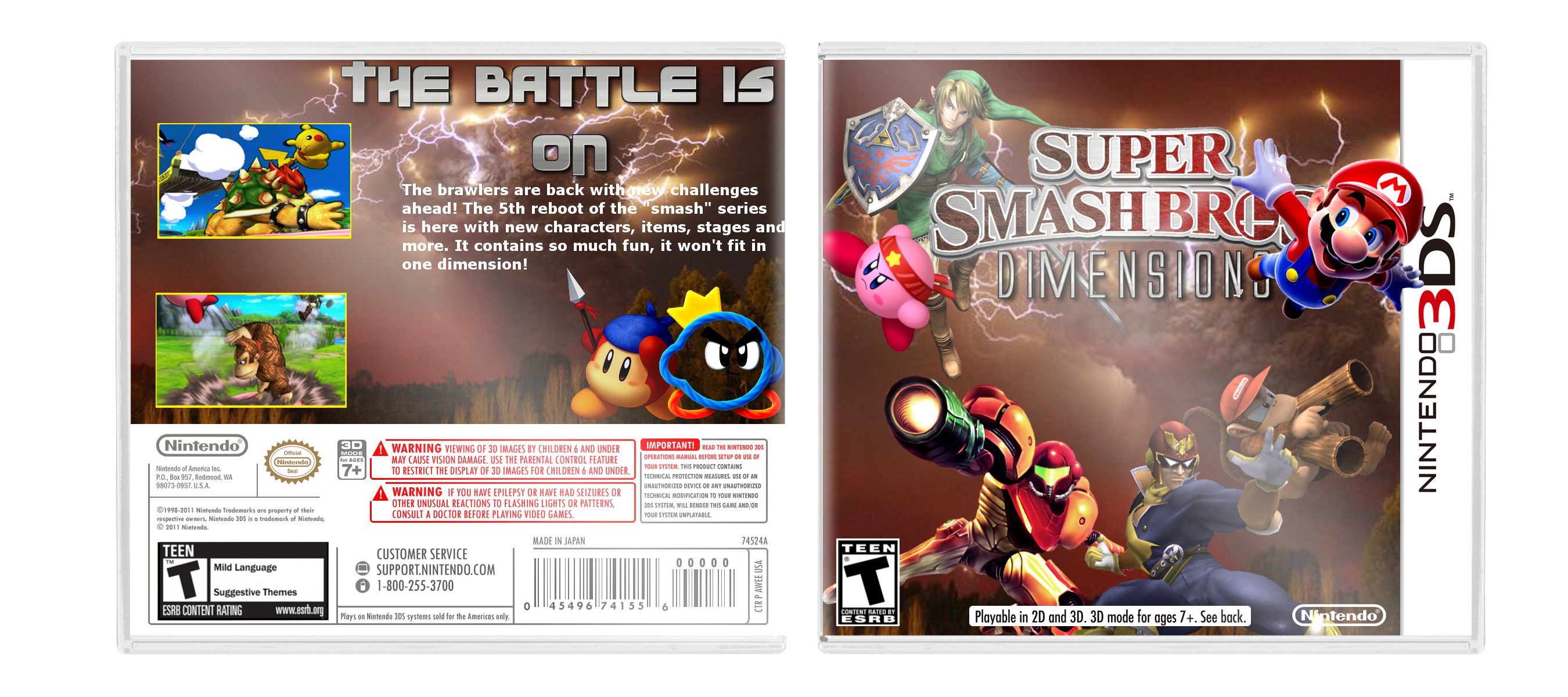 Super Smash Bros. Dimensions box cover