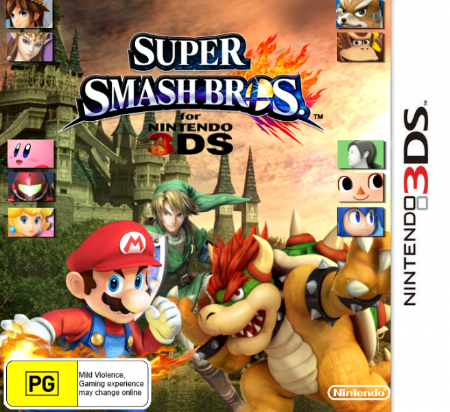 Super Smash Bros. For 3DS box art cover