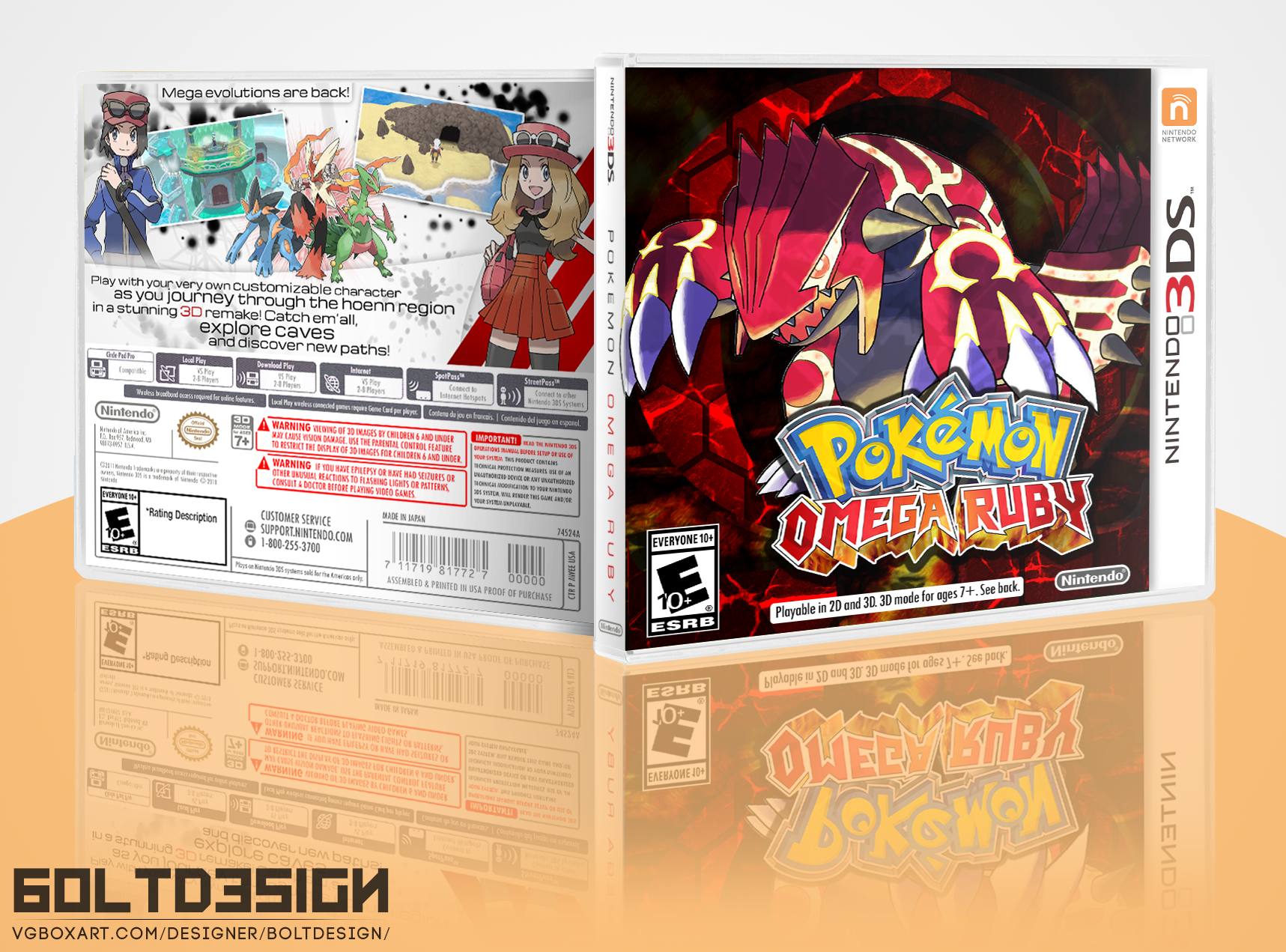 Pokemon Omega Ruby - Hoenn Remake 3DS Box Art box cover