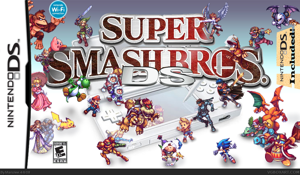 Super Smash Brothers DS box cover