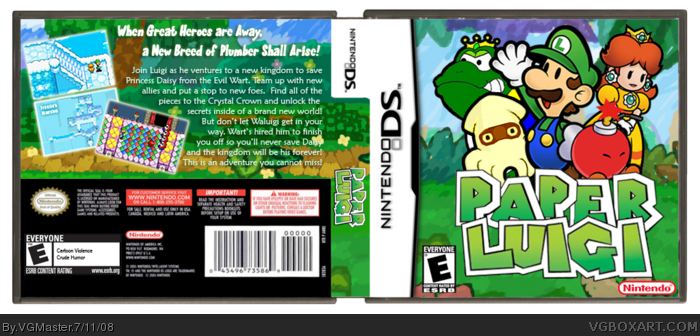 Paper Luigi box art cover