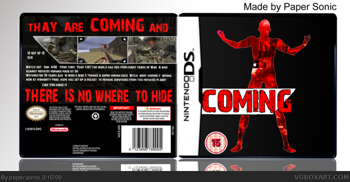 Coming box art cover