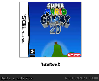 Super Mario Galaxy 2D box art cover