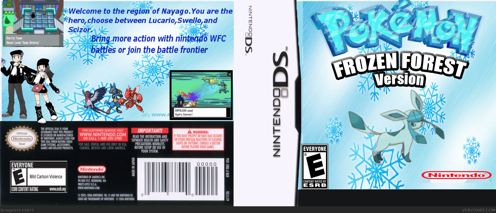 pokemon frozen forest version box cover