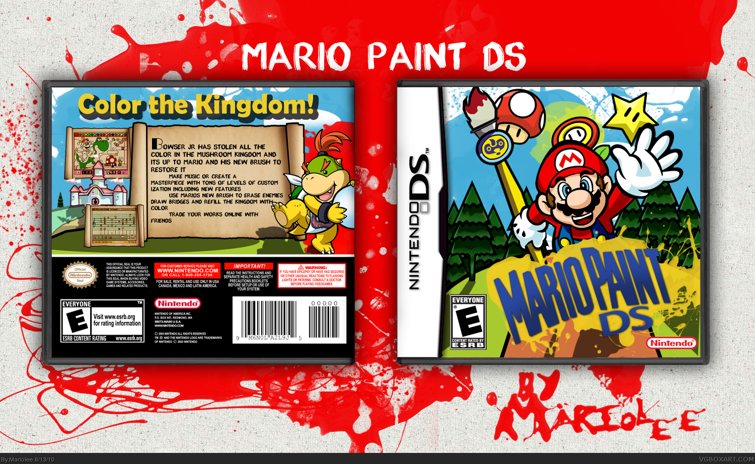 Mario Paint DS box cover