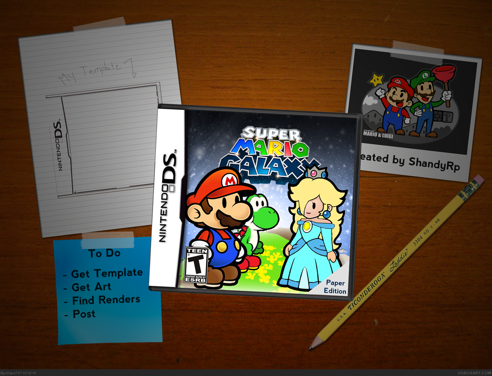 Super Mario Galaxy Paper Edition box cover