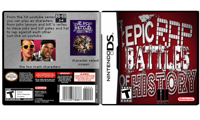 Epic Rap Battles of History The Game box cover