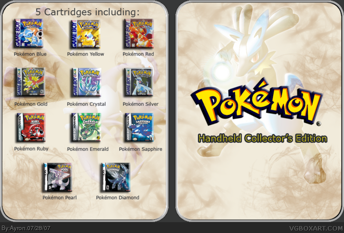 Pokemon Handheld Collector's edition box art cover