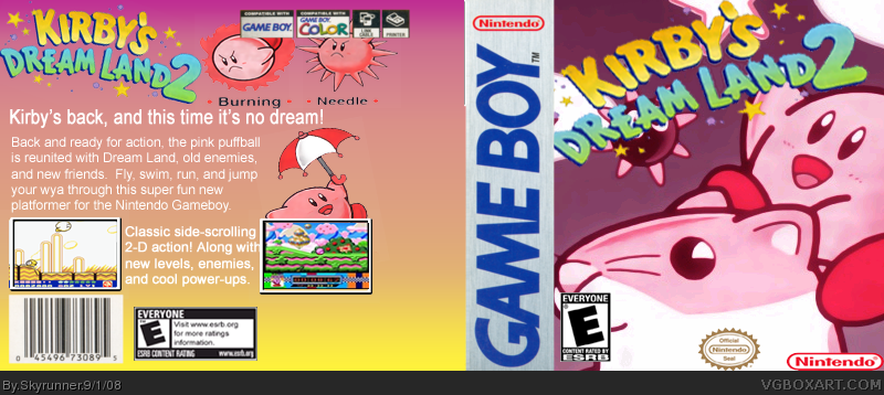 Kirby's Dreamland 2 box cover
