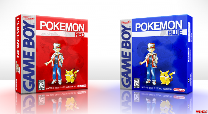 Pokemon Red and Blue box art cover