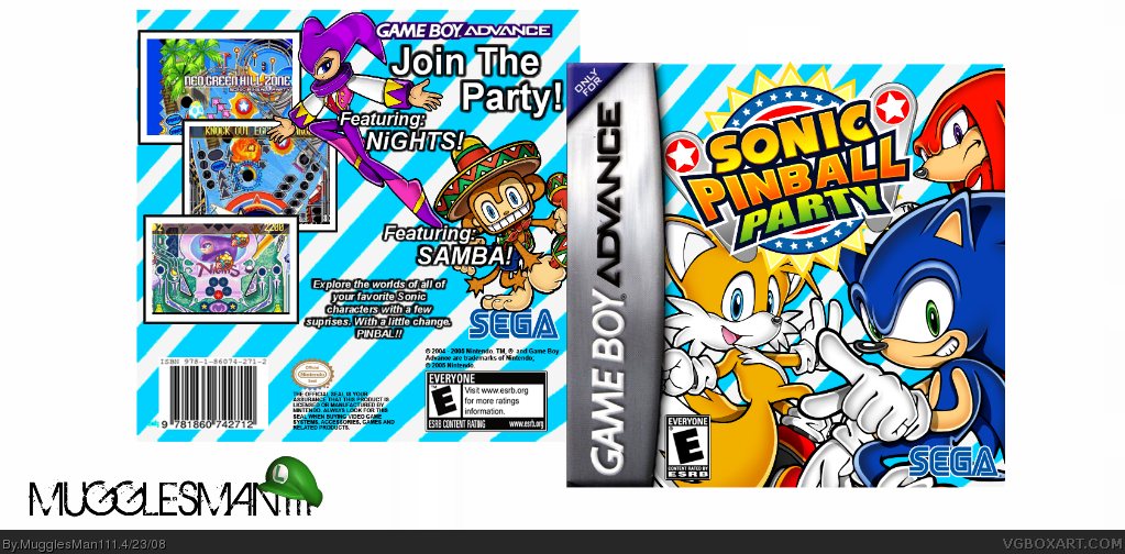 Sonic Pinball Party box cover