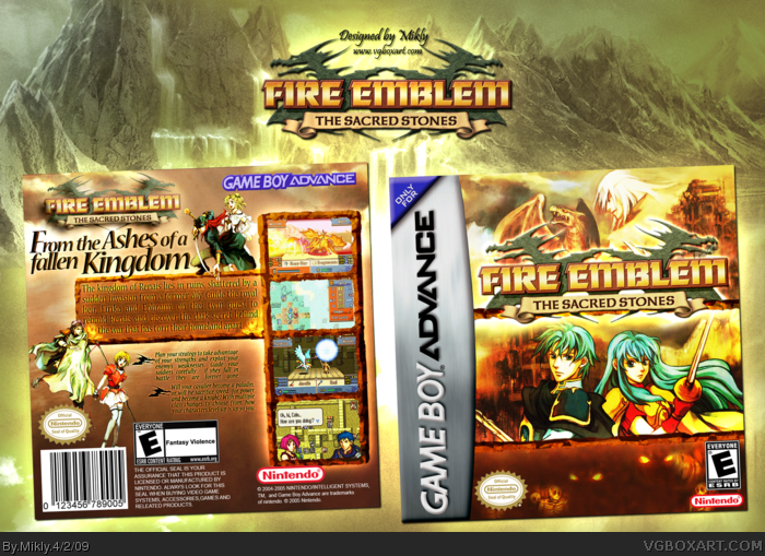 Fire Emblem: The Sacred Stones box art cover