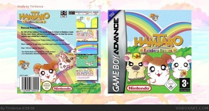 Hamtaro: Rainbow Rescue box art cover